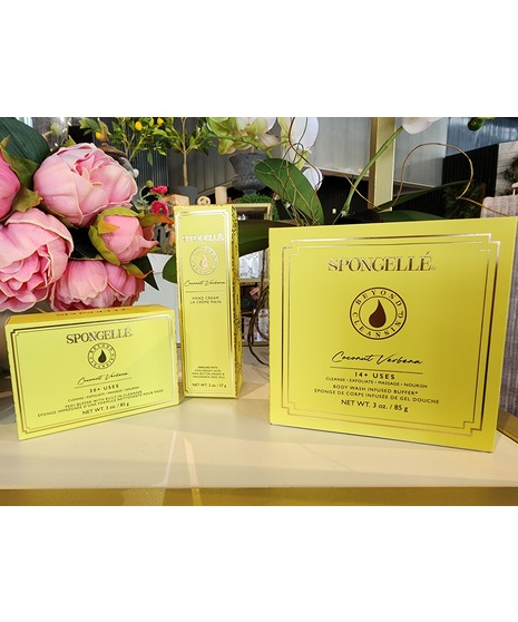 Spa Gifts- Coconut Verbena Spongelle  Set