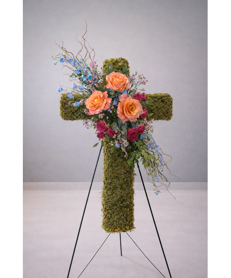 Moss Cross with Vibrant Color (Designer Choice)