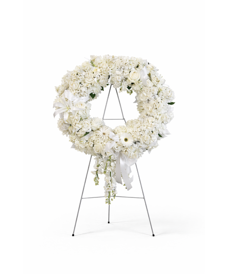 White Designer Choice Wreath
