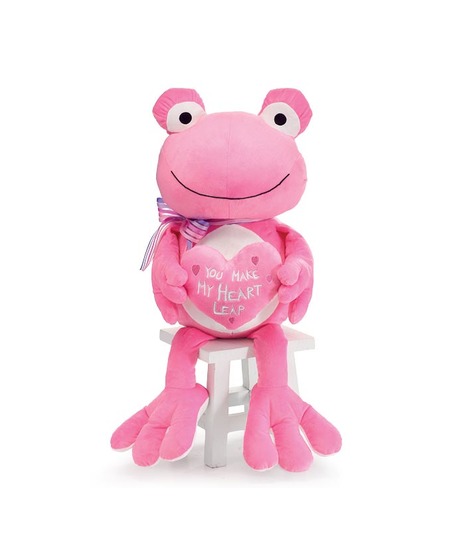 Heart Leap Frog Pink 17”