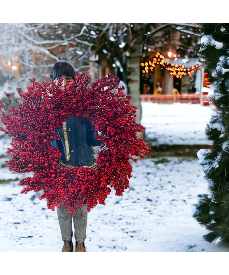 Red berry wreath
