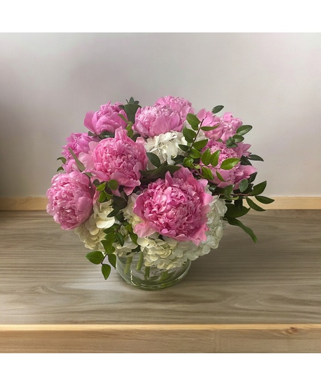 Peony and Hydrangea Arrangement