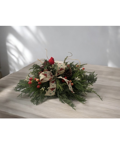 Red bird centerpiece