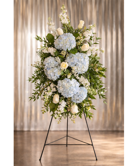 Soft Blue and White Sympathy Spray