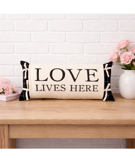 Love lives here Pillow