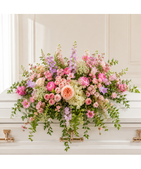 Garden of Rememberance Casket Blanket