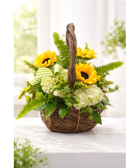Sunflower Basket