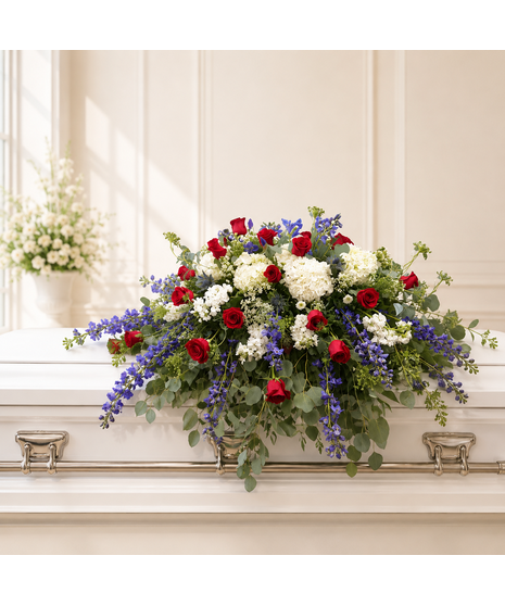 Patriotic Spirit Casket Blanket