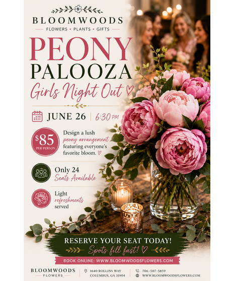 Peony Palooza Workshop