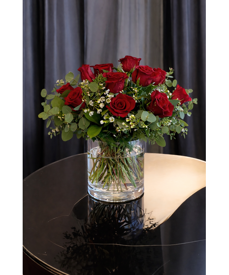 Gorgeous Dozen Red Roses with Filler