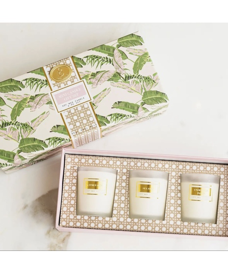 Natural Botanical Assorted Trio Candle Set