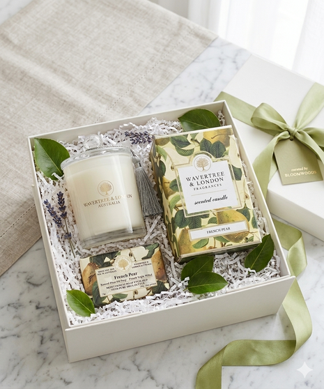 French Pear Candle/Soap Gift Set