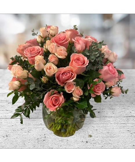 Short Pink Rose Mix