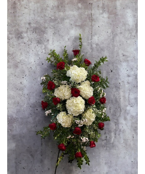 Red and White Spray