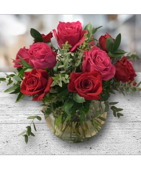 Short Dozen Pink and Red