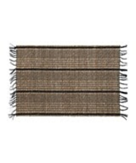 Bamboo Placemat with Stripes and Fringe