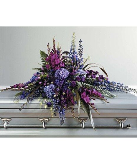 Passionate Purple Casket Design