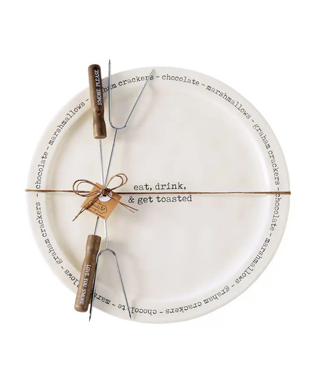S'more Serving Plate and Skewer Set