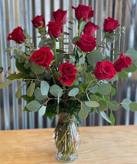 Tall Dozen with Eucalyptus